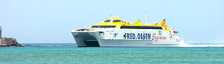 Fähre Fred Olsen auf Fuerteventura